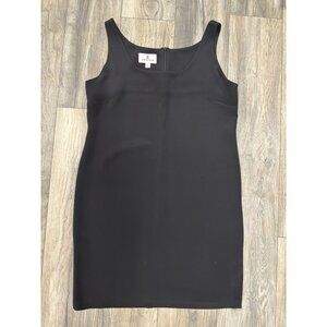 EMMELLE Women's Black Silk Scoop Neck Sheath Dress Size Large Retail $948